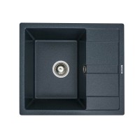 Гранітна мийка Platinum 5851 ARIA матова Антрацит