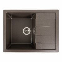 Гранітна мийка Platinum 6550 INTENSO матова Темна скеля