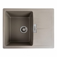 Гранітна мийка Platinum 6250 ZIRKONE матова Титан