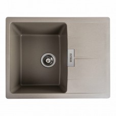 Гранітна мийка Platinum 6250 ZIRKONE матова Титан