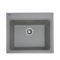 Гранітна мийка Platinum 5852 VESTA матова Сіра