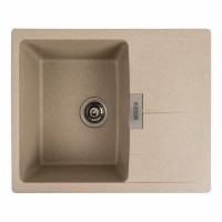 Гранітна мийка Platinum 6250 ZIRKONE матова Сафарі