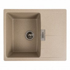 Гранітна мийка Platinum 6250 ZIRKONE матова Сафарі