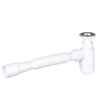 Сифон для кухонної мийки Kronoplast У-1050 1 1/2 з литим випуском ?40 x 40/50 (SY11000043)