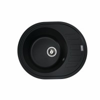 Гранітна мийка Platinum 6250 SOUL матова Чорна