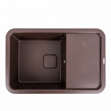 Гранітна мийка Platinum 7850 CUBE матова Мокко