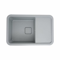 Гранітна мийка Platinum 7850 CUBE матова Сірий металік