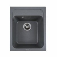 Гранітна мийка Platinum 4050 KORRADO матова Сірий мусон