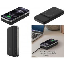 Акумулятор портативний літій-іонний Power Bank Belkin 10000мА·год, MagSafe Wireless, black