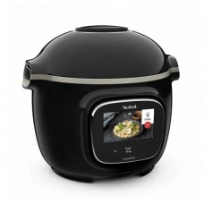 Мультиварка-скороварка Tefal Cook4me Touch, 1600Вт, чаша-6л, сенсорне керув., 13 програм, метал/пластик, чорний