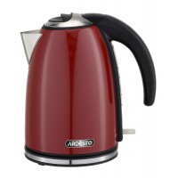 Електрочайник Ardesto 1.7л, Strix, метал, червоний глянець