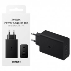 Зарядний пристрій мережевий Samsung 65Вт 2xUSB-С PD PPS/USB-A, чорний