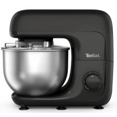 Кухонна машина Tefal Bake Essential 800Вт, чаша-метал, корпус-метал/пластик, насадок-4, чорний