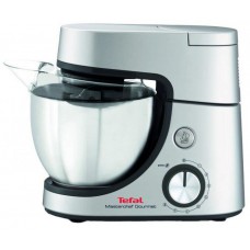 Кухонна машина Tefal Masterchef Gourmet 1100Вт, чаша-метал, корпус-пластик, насадок-6, сірий