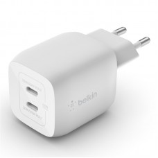 Зарядний пристрій мережевий Belkin 45Вт 2хUSB-С GAN PD PPS, білий