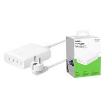 Зарядний пристрій мережевий Belkin 200Вт 4хUSB-С GAN PD PPS, білий