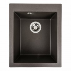 Гранітна мийка Platinum 4150 SOKIL матова Темна скеля