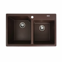 Гранітна мийка Platinum 7850 HARMONY матова Мокко