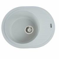 Гранітна мийка Platinum 6250 SOUL матова Білосніжна