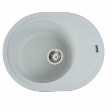 Гранітна мийка Platinum 6250 SOUL матова Білосніжна