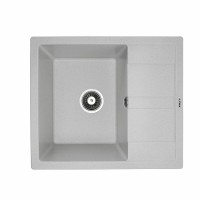 Гранітна мийка Platinum 5851 ARIA матова Біла в крапку