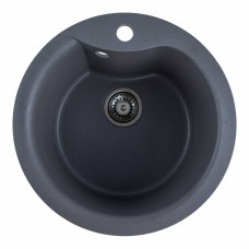 Гранітна мийка Platinum 480 TURAS матова Сірий мусон