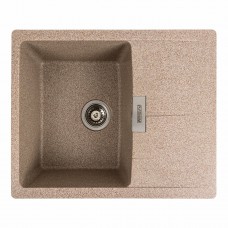 Гранітна мийка Platinum 6250 ZIRKONE матова Карамель