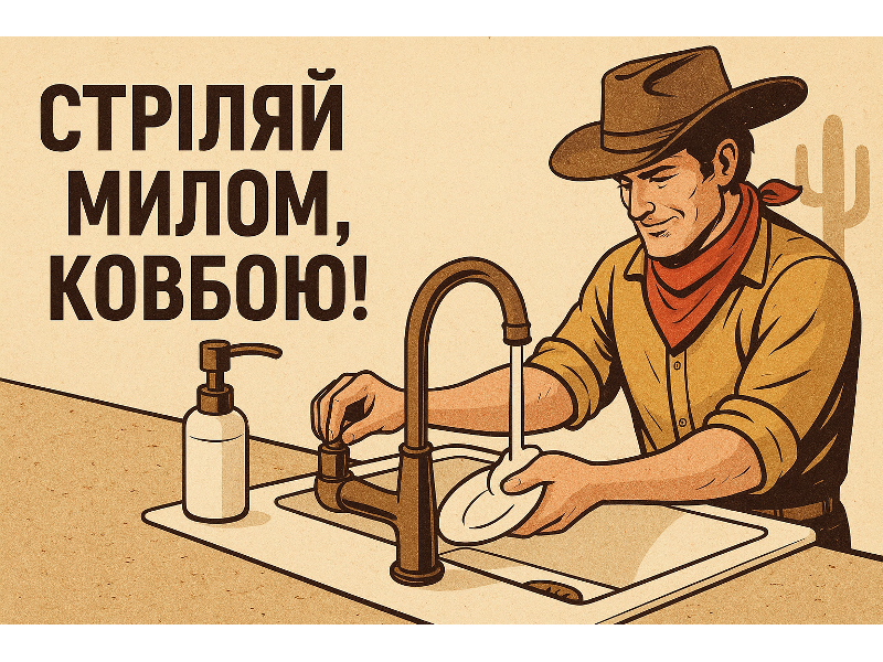 “Стріляй милом, ковбою!” або Правда про кухонні дозатори