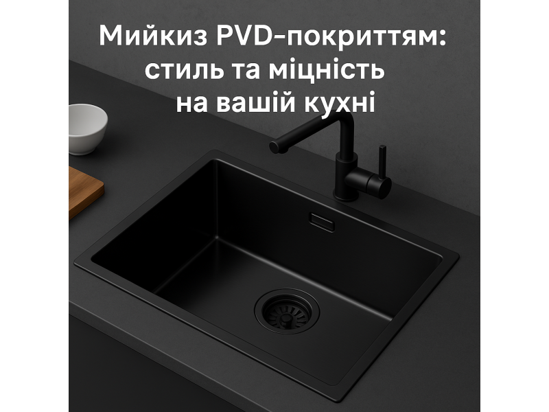 Чому мийка з PVD-покриттям — це must-have для сучасної кухні
