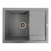 Гранітна мийка Platinum 6550 INTENSO матова Сірий металік