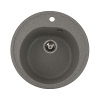 Гранітна мийка Platinum 510 LUNA матова Сіра