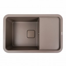 Гранітна мийка Platinum 7850 CUBE матова Дюна