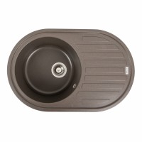 Гранітна мийка Platinum 7750 LIRA матова Темна скеля