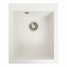 Гранітна мийка Platinum 4150 SOKIL матова (білосніжна)