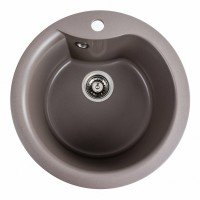 Гранітна мийка Platinum 480 TURAS матова Дюна