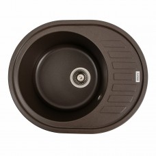 Гранітна мийка Platinum 6250 SOUL матова Темна скеля
