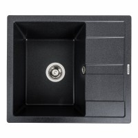 Гранітна мийка Platinum 5851 ARIA матова Карбон