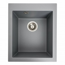 Гранітна мийка Platinum 4150 SOKIL матова (сірий металік)