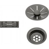 Набір декоративних елементів Blanco C-overflow та InFino® satin dark steel 206900