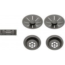 Набір декоративних елементів Blanco C-overflow та InFino® satin dark steel 206901