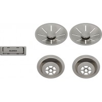 Набір декоративних елементів Blanco C-overflow та InFino® satin platinum 207410