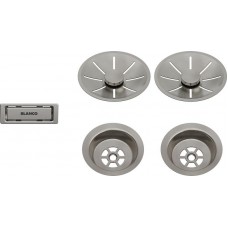 Набір декоративних елементів Blanco C-overflow та InFino® satin platinum 207410