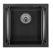 Кухонна мийка GRANADO Under top STEEL S201 black honeycomb