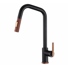 Кухонний змішувач Helika MATENO 7023 Black metallic/copper