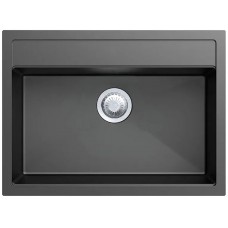 Гранітна мийка Fabiano Quadro 61x51 Titanium