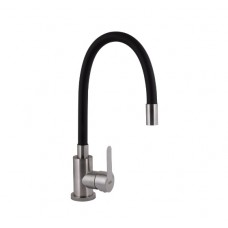 Кухонний змішувач Brinex Pure 015F3 Nickel/Black