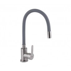 Кухонний змішувач Brinex Pure 015F3 Nickel/Grey