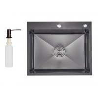 Кухонна мийка Lidz H6050HB Black PVD Honeycomb