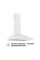 Витяжка Perfelli K 6402 WH 850 LED