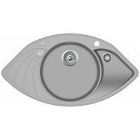 Гранітна мийка AQUASanita PAPILLON SCP 151 Argent